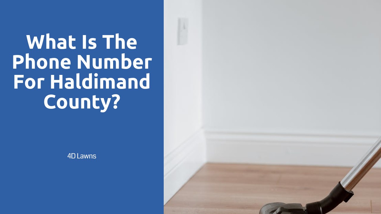 What is the phone number for Haldimand County?